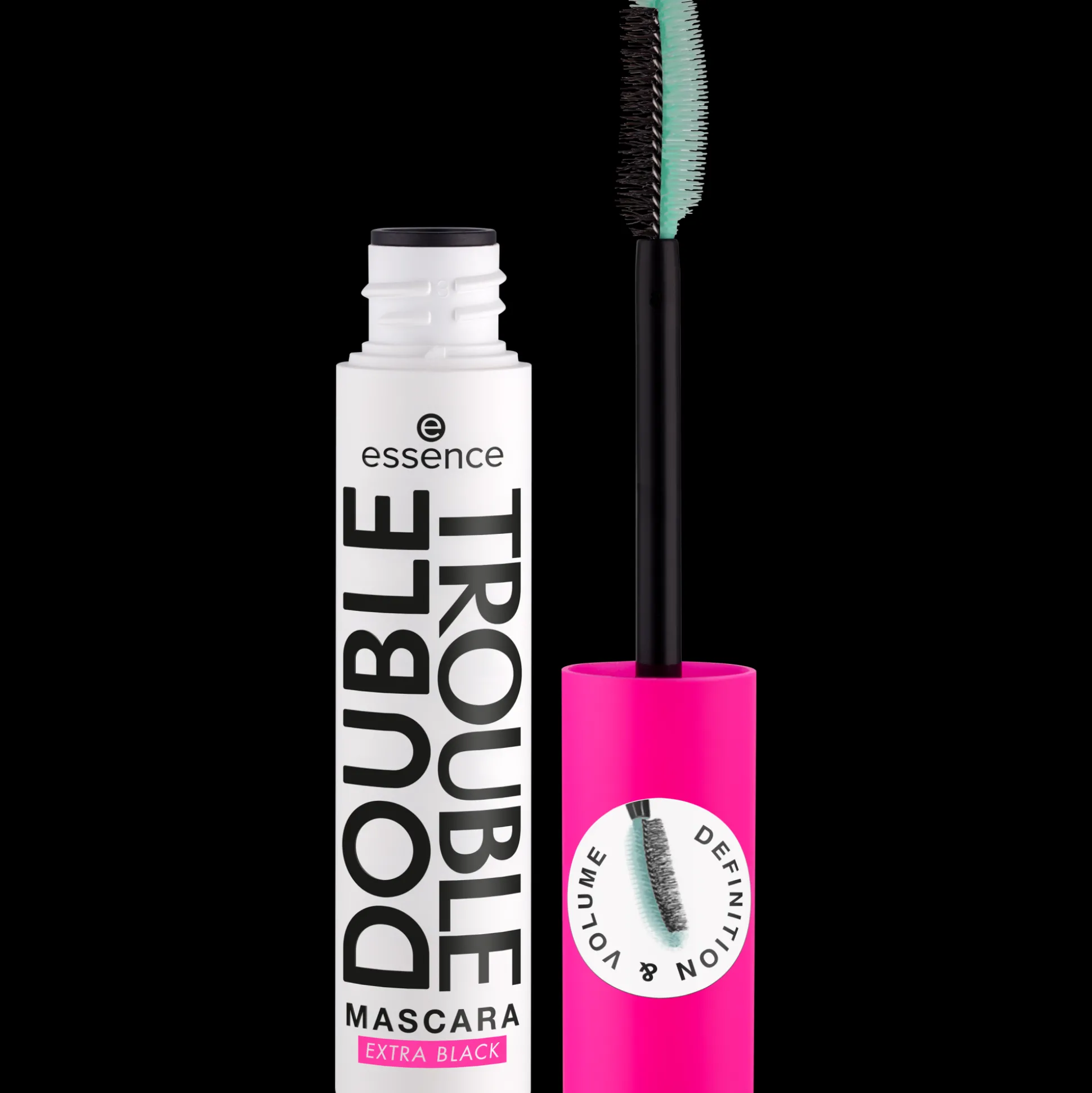 DOUBLE TROUBLE MASCARA EXTRA ZWART^essence Discount