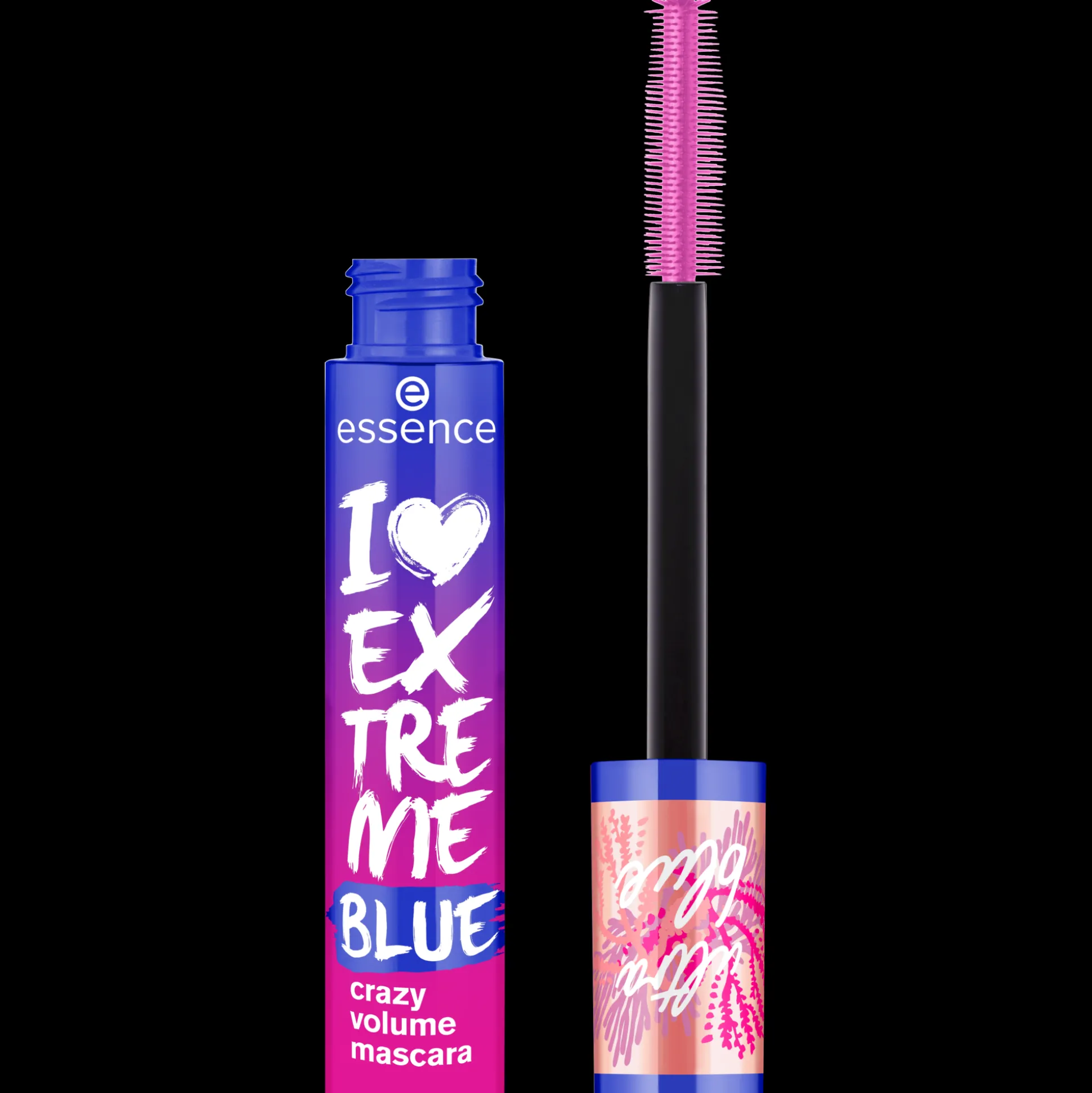 live LIFE in CORAL I LOVE EXTREME BLUE crazy volume mascara^essence Flash Sale