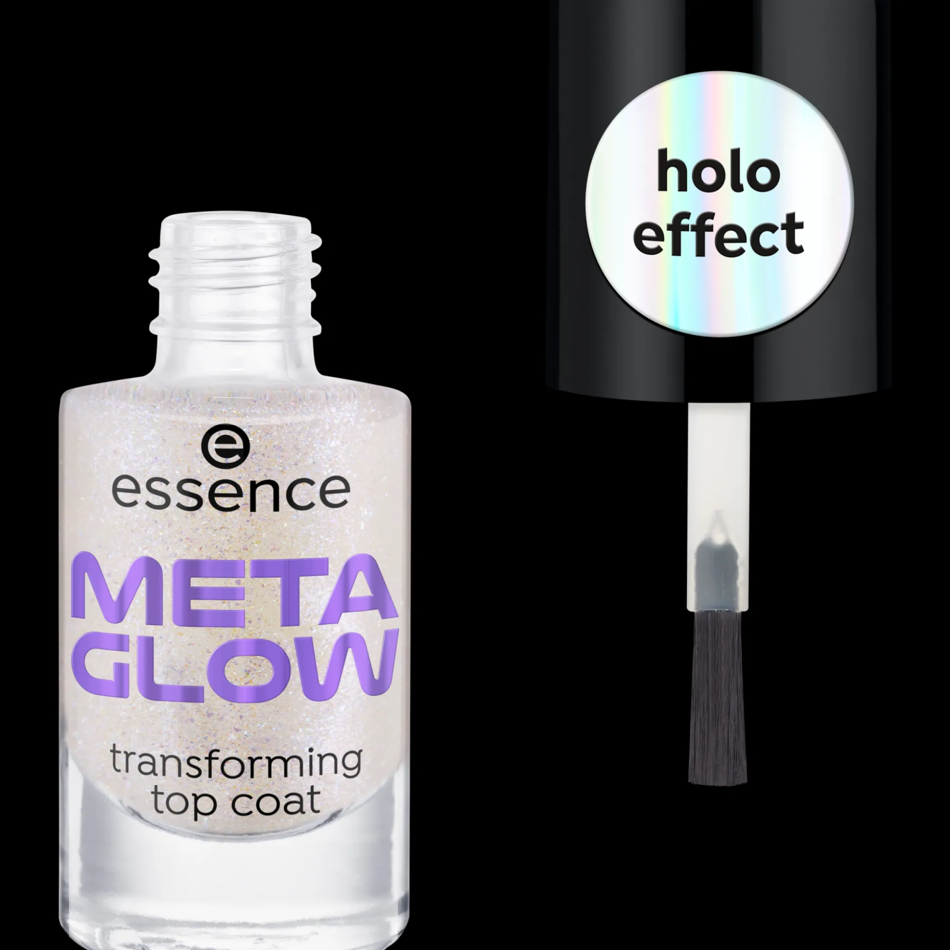 META GLOW transformerende topcoat^essence Hot