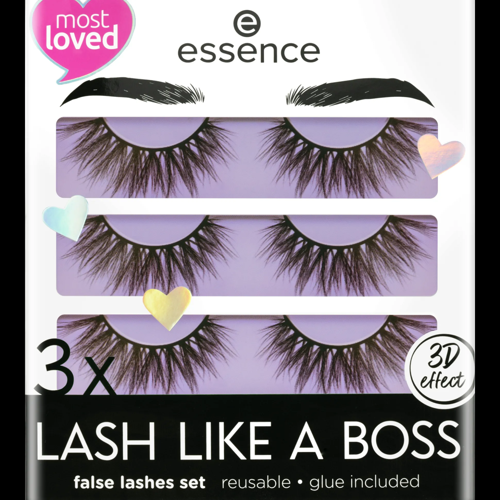 3x LASH LIKE A BOSS kunstwimperset^essence Fashion