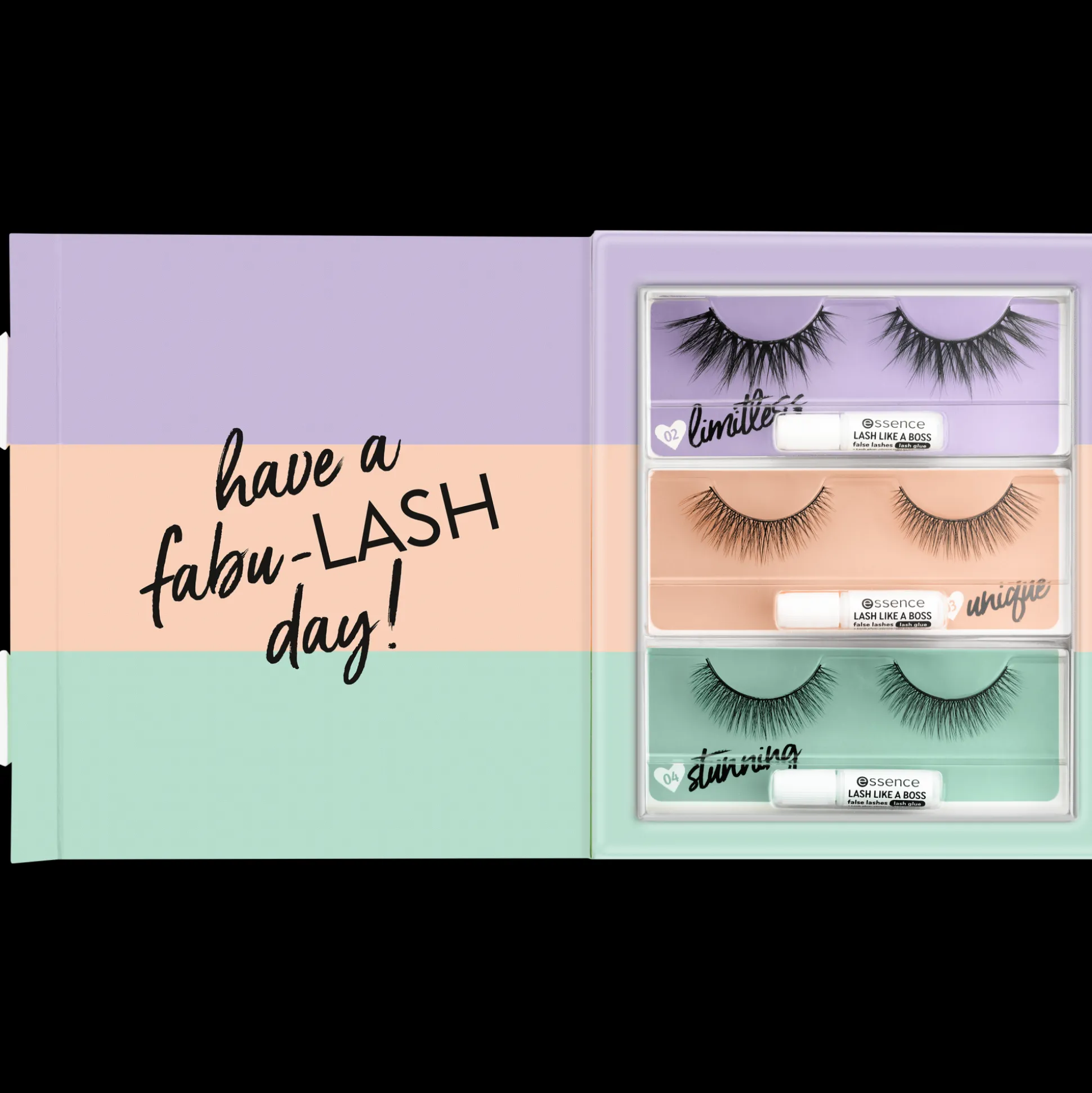 3x LASH LIKE A BOSS kunstwimperset^essence Flash Sale