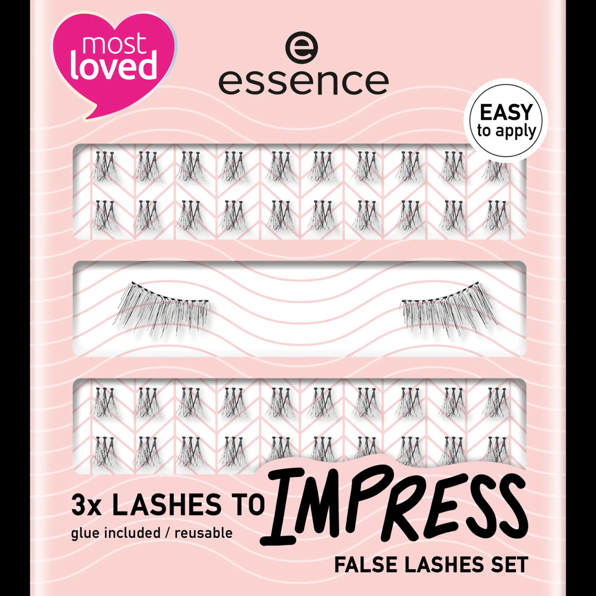 3x LASHES TO IMPRESS kunstwimperset^essence Cheap